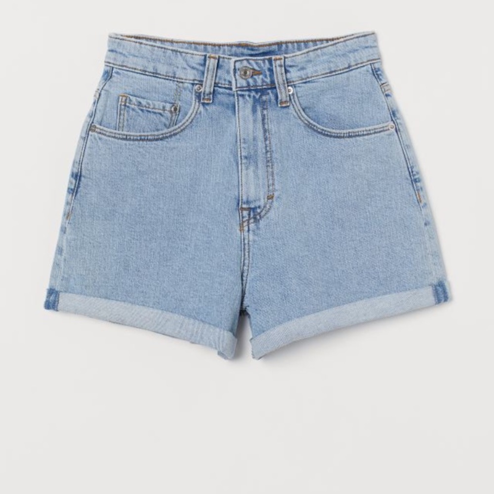 High Waisted Mom Jean Shorts